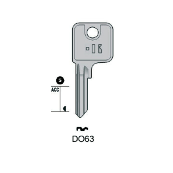 2 ébauches De Clé DOM DO100 KEYLINE – Clés Vierges Pour Serrurerie Domestique