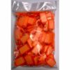 100x Schlüsselschilder orange zum beschriften, Kofferanhänger